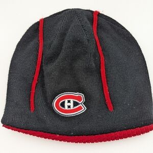 Montreal Canadians REVERSIBLE Cuffless Knit Beanie/Hat/Tuque/Chook